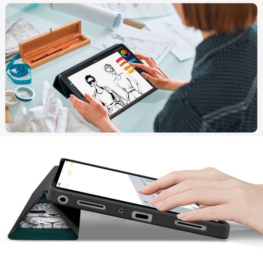 Tech-Protect Smartcase Galaxy Tab A9+ / A11+ Plus 11.0 X210 / X215 / X216 / X230 / X235 / X236 Sad Cat 8
