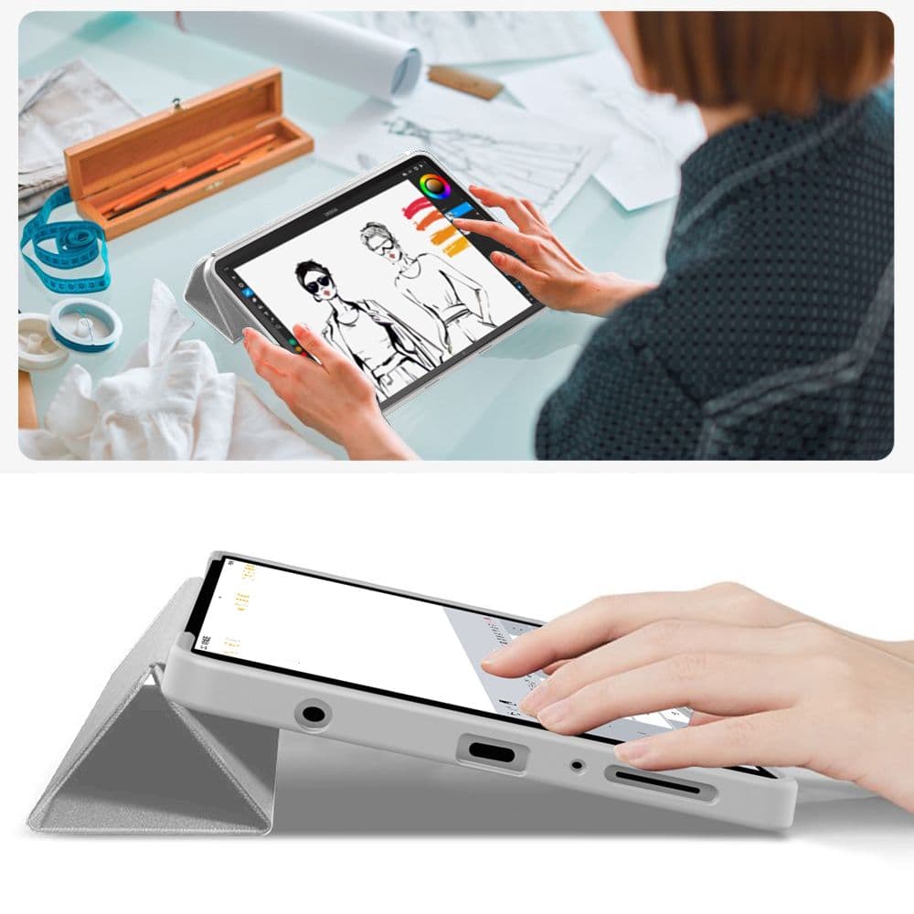 Tech-Protect Smartcase Galaxy Tab A9 / A11 8.7 X110 / X115 / X133 / X135 Grey 8