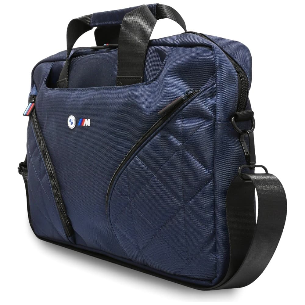 Bag Bmw Nylom Pockets & Metal Logo 16" Navy 2