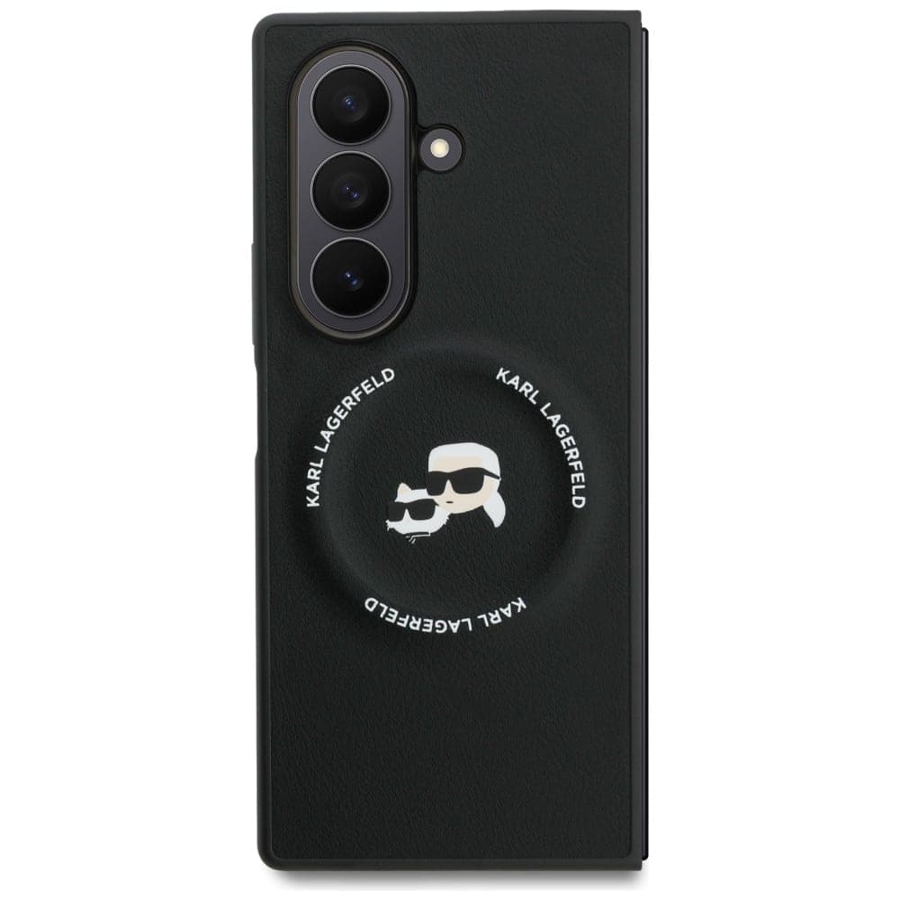 Karl Lagerfeld Karl&Choupette Logo MagSafe - θήκη για Samsung Galaxy Z Fold7 - Μαύρο 2