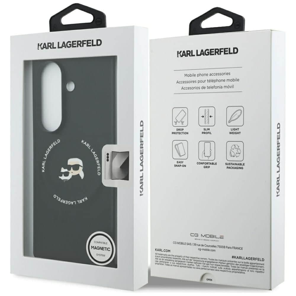 Karl Lagerfeld Karl&Choupette Logo MagSafe - θήκη για Samsung Galaxy Z Fold7 - Μαύρο 8