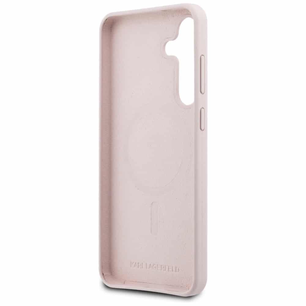 Karl Lagerfeld Silicone Karl&Choupette Heads MagSafe - θήκη για Samsung Galaxy S25 FE - Ροζ 7