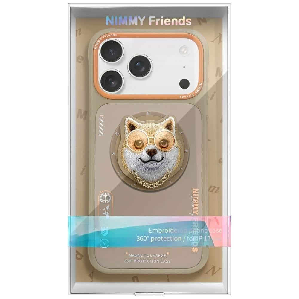 Nimmy Glasses Cool Dog - θήκη για Apple iPhone 17 - Μπεζ 2
