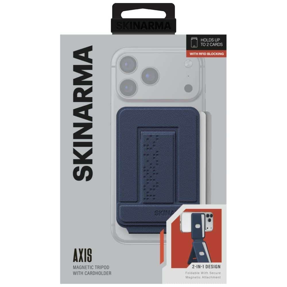 Wallet Skinarma Axis Magnetic Folding Tripod Navy 6