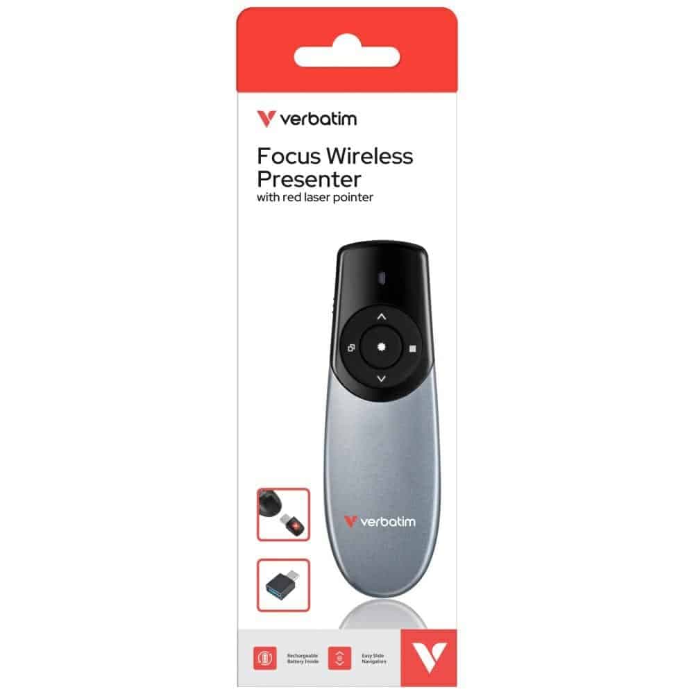 Presenter Verbatim Focus With Laser Pointer Grey 32365 8