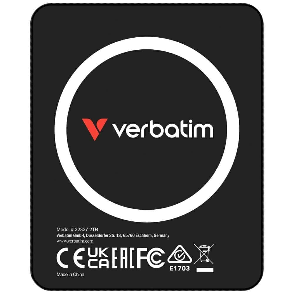 External Drive Verbatim Snapback Ultra Slim Ssd 2tb Black 32337 5