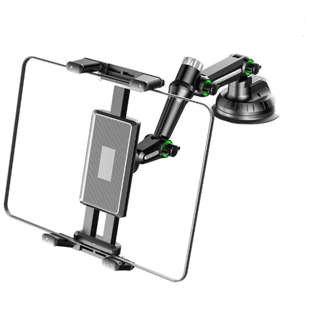 Techsuit - Car Holder Tabbyx (st1) - For Tablet/phone, Flexible, 360° Adjust, Universal - Black 2