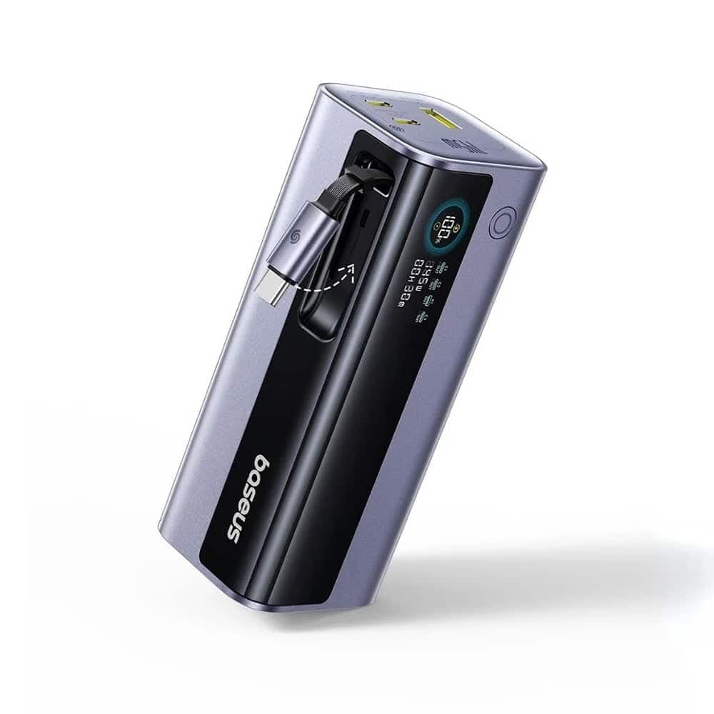 Baseus - Power Bank Energeek Gr11 (e0027b01) - With Usb-C Retractable Cable, 20000mah, 145w - Grey 2