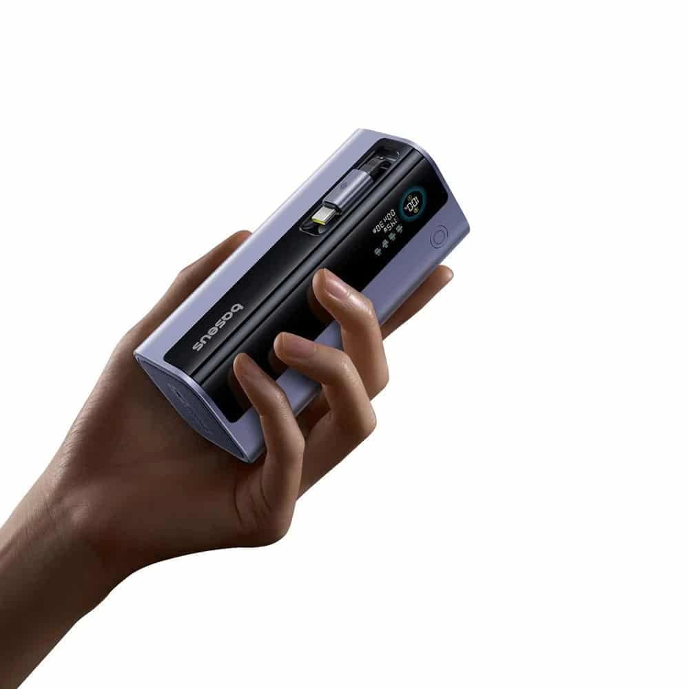 Baseus - Power Bank Energeek Gr11 (e0027b01) - With Usb-C Retractable Cable, 20000mah, 145w - Grey 3