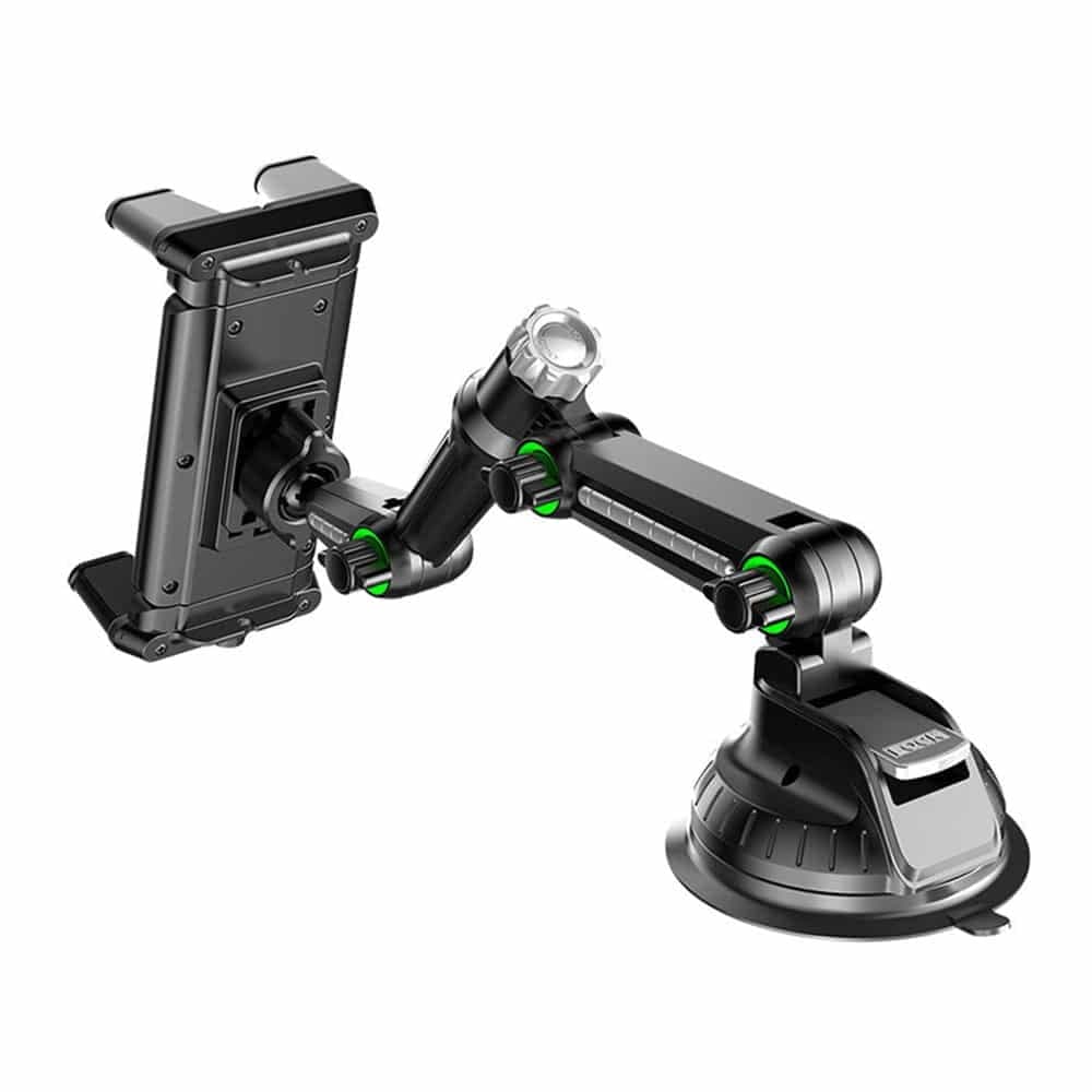 Techsuit - Car Holder Tabbyx (st1) - For Tablet/phone, Flexible, 360° Adjust, Universal - Black 3