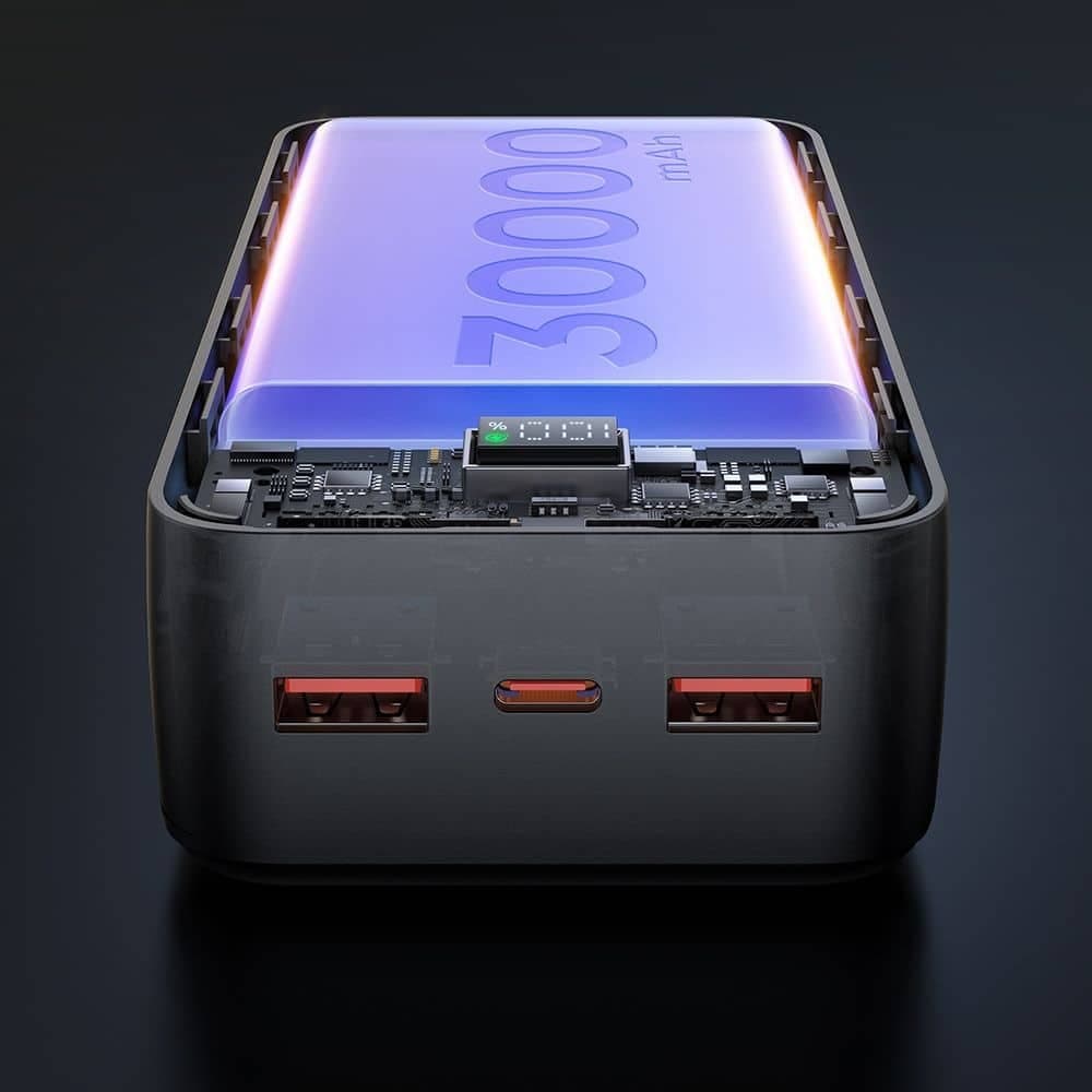 Mcdodo - Power Bank (mc-4240) - Type-C + 2x Usb-A Ports, 30000mah, 22.5w, Led Display - Black 4