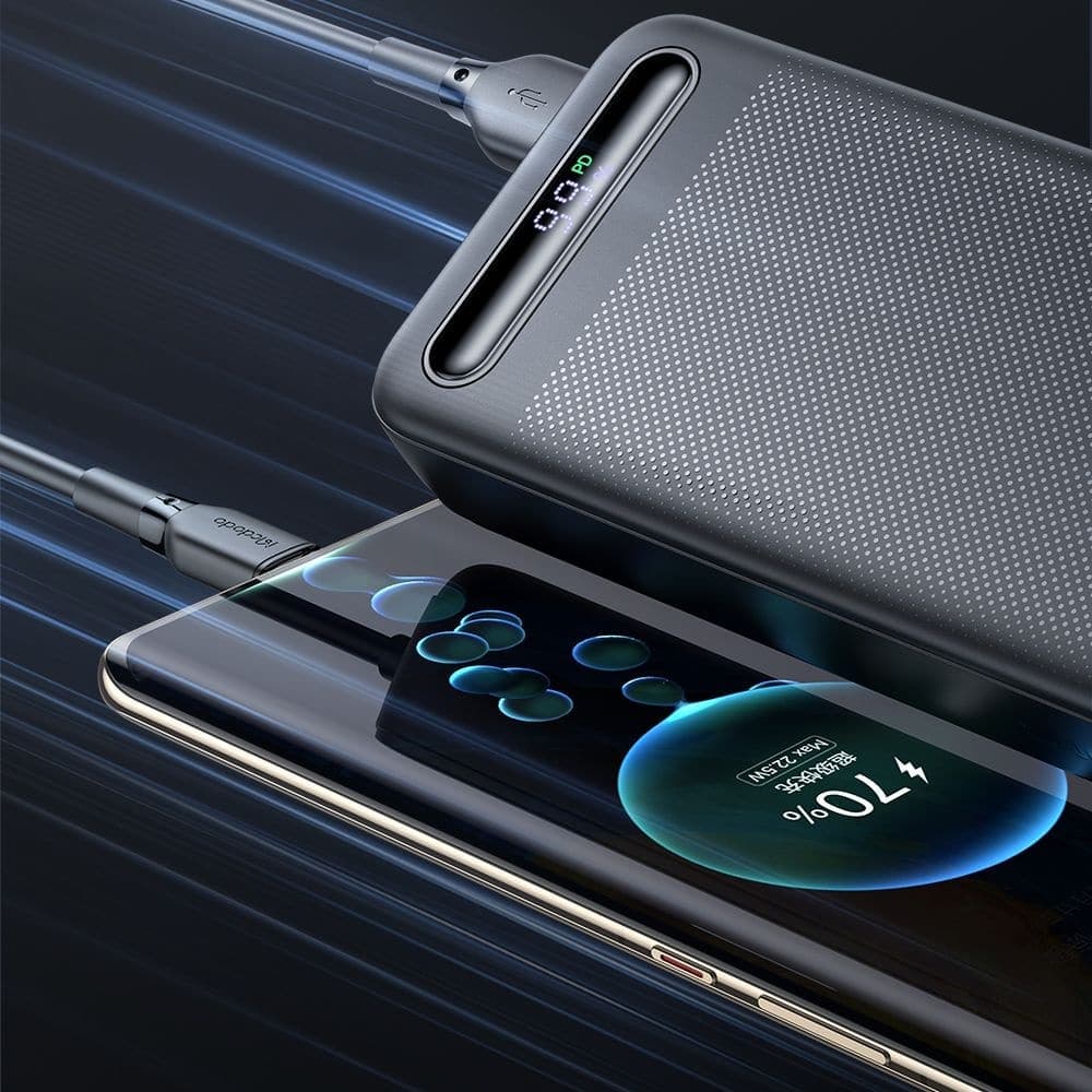 Mcdodo - Power Bank Star Series (mc-3891) - Usb-C + 2x Usb, 20000mah, 22.5w, Digital Display - Black 6