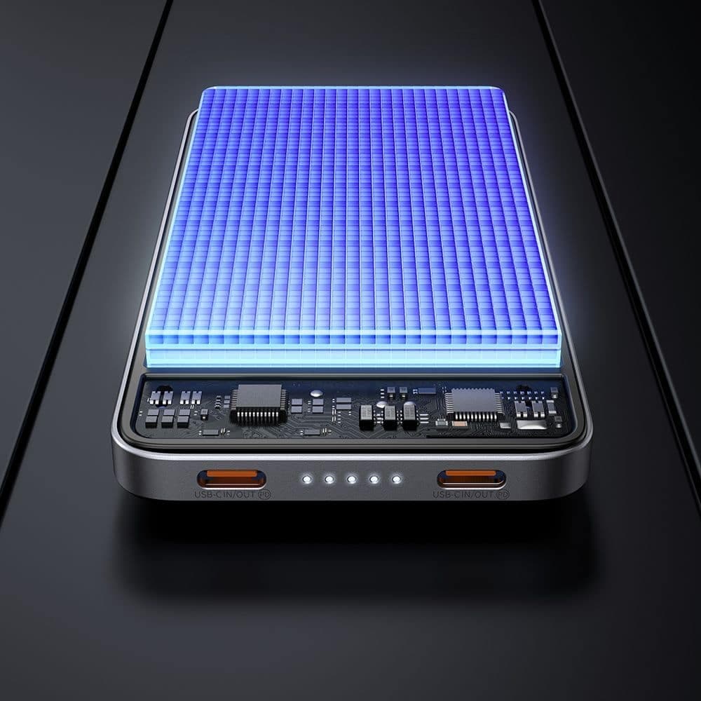 Mcdodo - Magnetic Power Bank Meta Series (mc-3781) - 10000mah, 20w, Ultra-Thin Design - Black 6