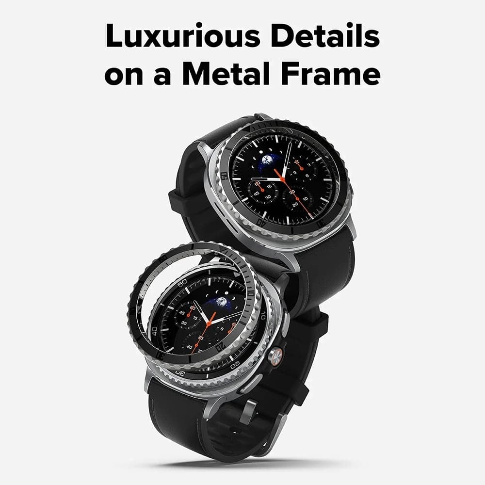 Ringke - Premium Bezel Styling - Samsung Galaxy Watch8 Classic - Black (gw8c-46-96) 2