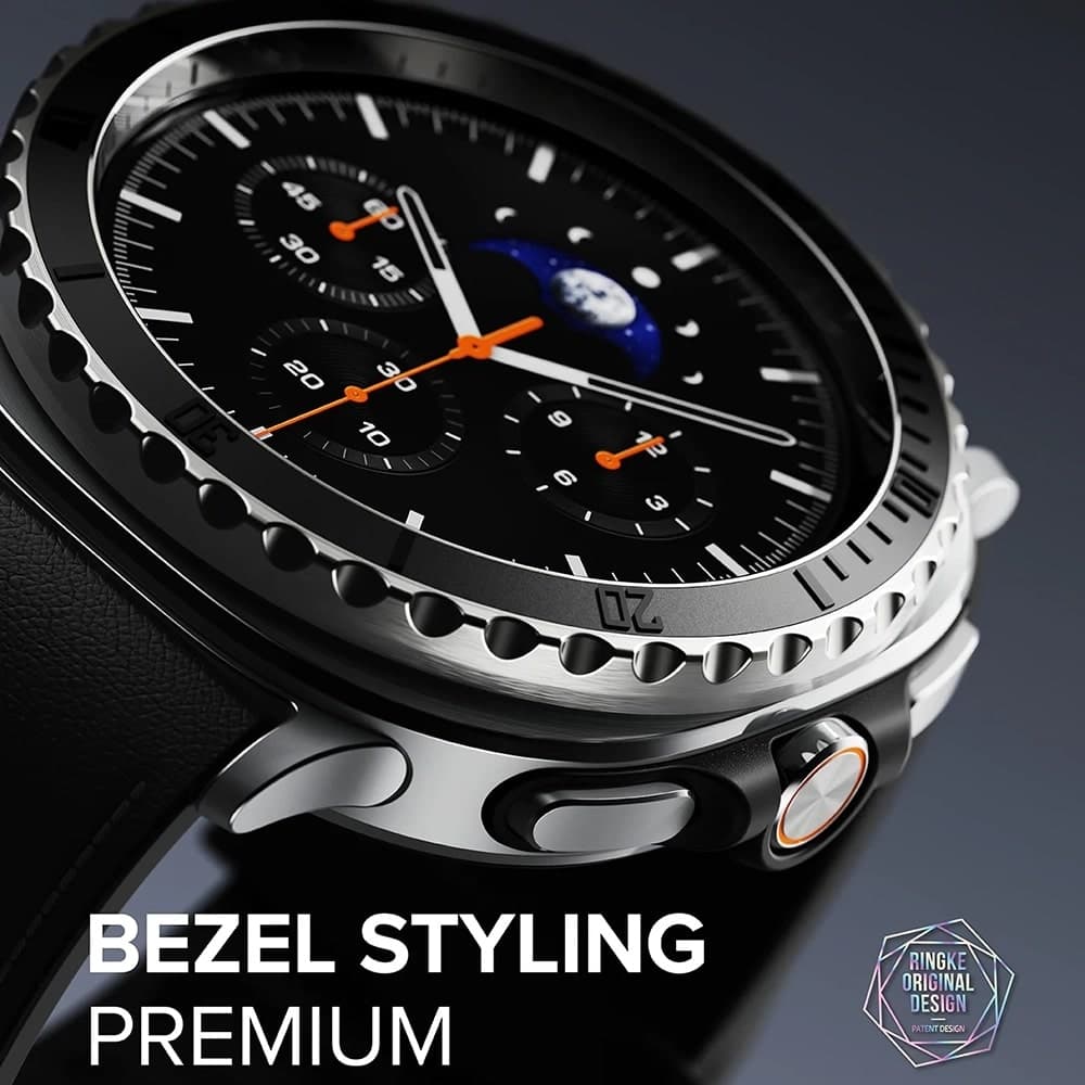 Ringke - Premium Bezel Styling - Samsung Galaxy Watch8 Classic - Black (gw8c-46-96) 3