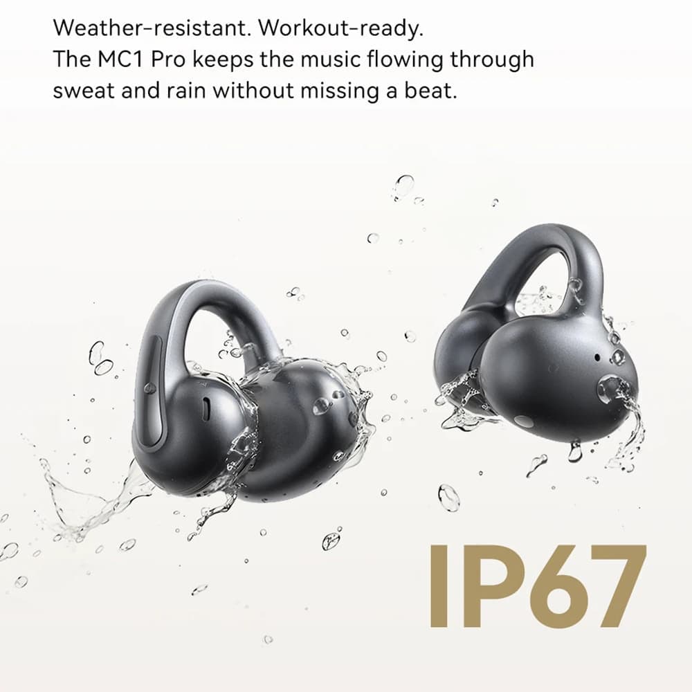 Baseus - Wireless Earbuds Bowie Mc1 Pro (a0102503) - Bluetooth 6.0, Hi-Res, Tws, Multipoint, Open Ear Clip-On - Cosmic Black 6