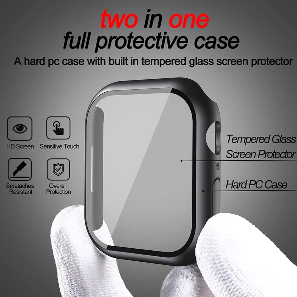 Techsuit - Defense360 Pro + Screen Protector - Apple Watch 7 41mm - Oxford Blue 3