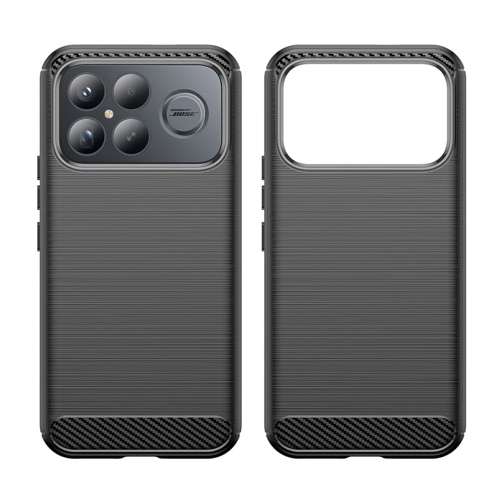 Techsuit Carbon Silicone - θήκη για Xiaomi Poco F8 Ultra - Μαύρο 2