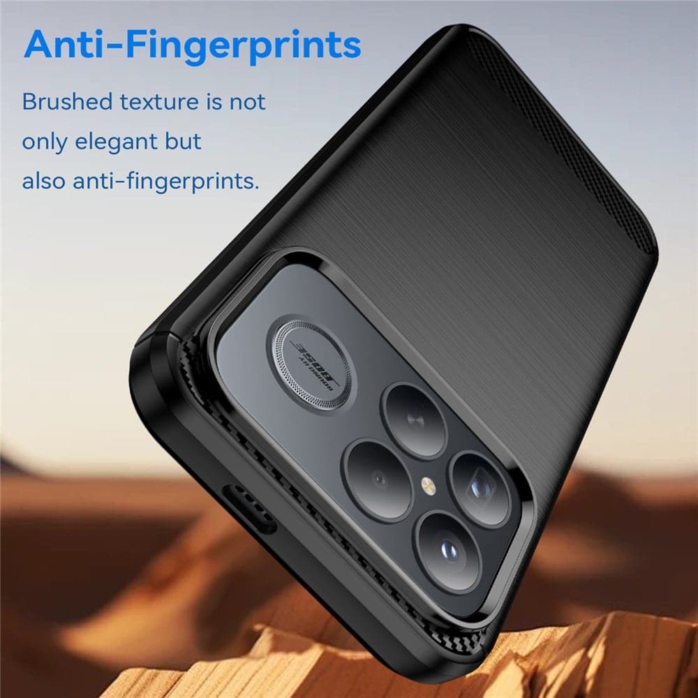 Techsuit Carbon Silicone - θήκη για Xiaomi Poco F8 Ultra - Μαύρο 3
