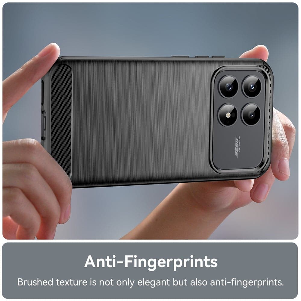 Techsuit Carbon Silicone - θήκη για Xiaomi Poco F8 Pro - Μαύρο 3