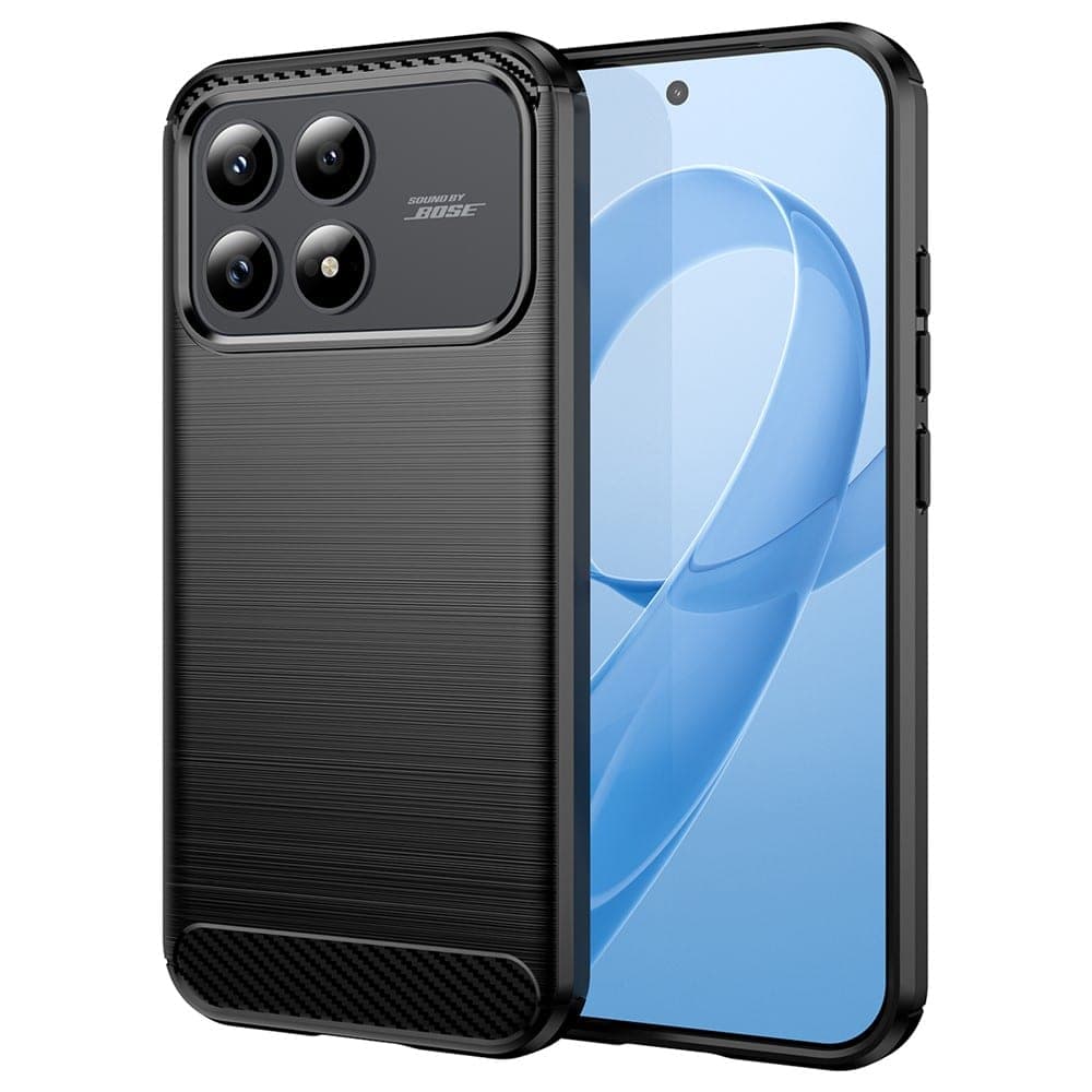 Techsuit Carbon Silicone - θήκη για Xiaomi Poco F8 Pro - Μαύρο