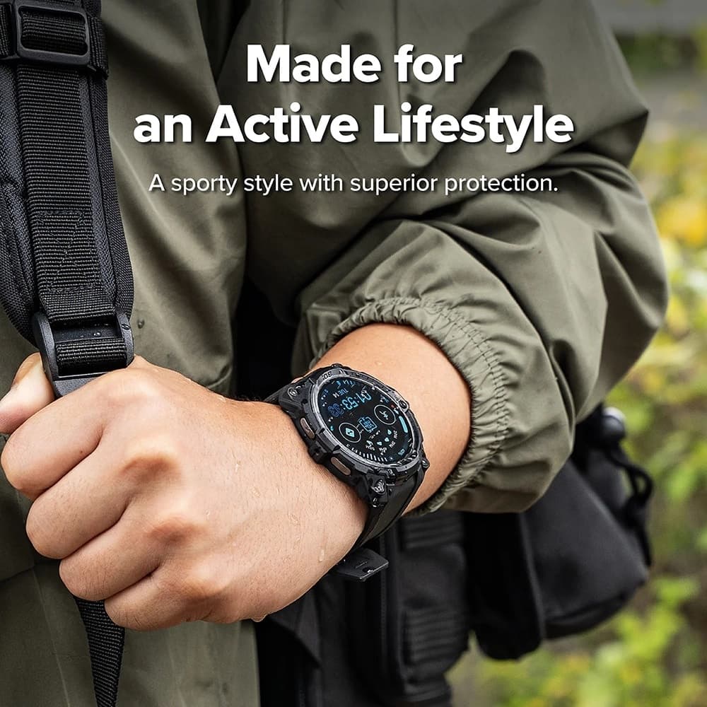 Ringke Rugged Gear - θήκη για Samsung Galaxy Watch8 - Μαύρο 4