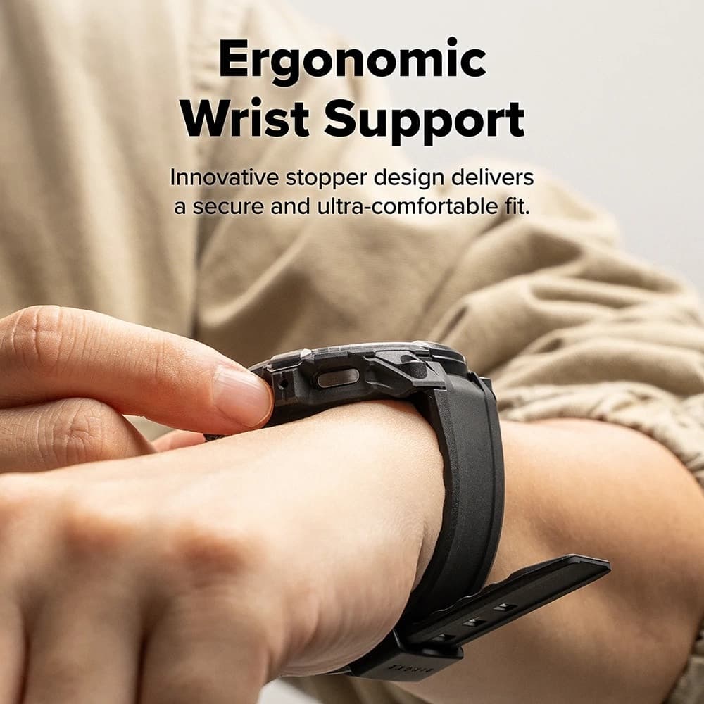 Ringke Rugged Gear - θήκη για Samsung Galaxy Watch8 - Μαύρο 5