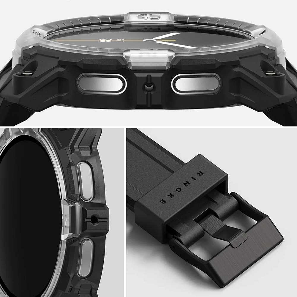 Ringke Rugged Gear - θήκη για Samsung Galaxy Watch8 - Μαύρο 2