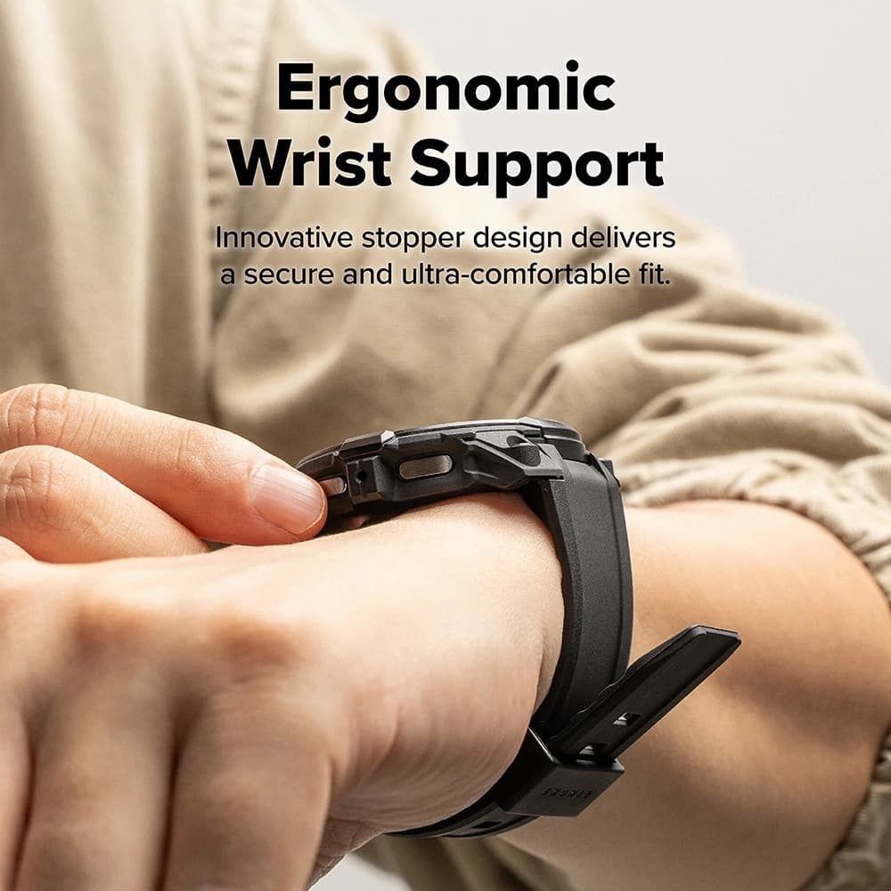 Ringke Rugged Gear - θήκη για Samsung Galaxy Watch8 - Μαύρο 6