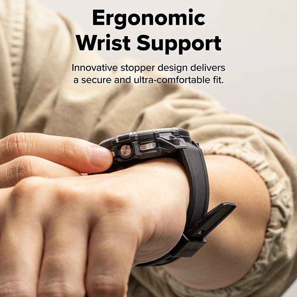 Ringke Rugged Gear - θήκη για Samsung Galaxy Watch8 Classic - Μαύρο 4