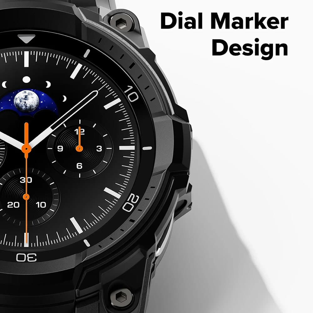Ringke Rugged Gear - θήκη για Samsung Galaxy Watch8 Classic - Μαύρο 2