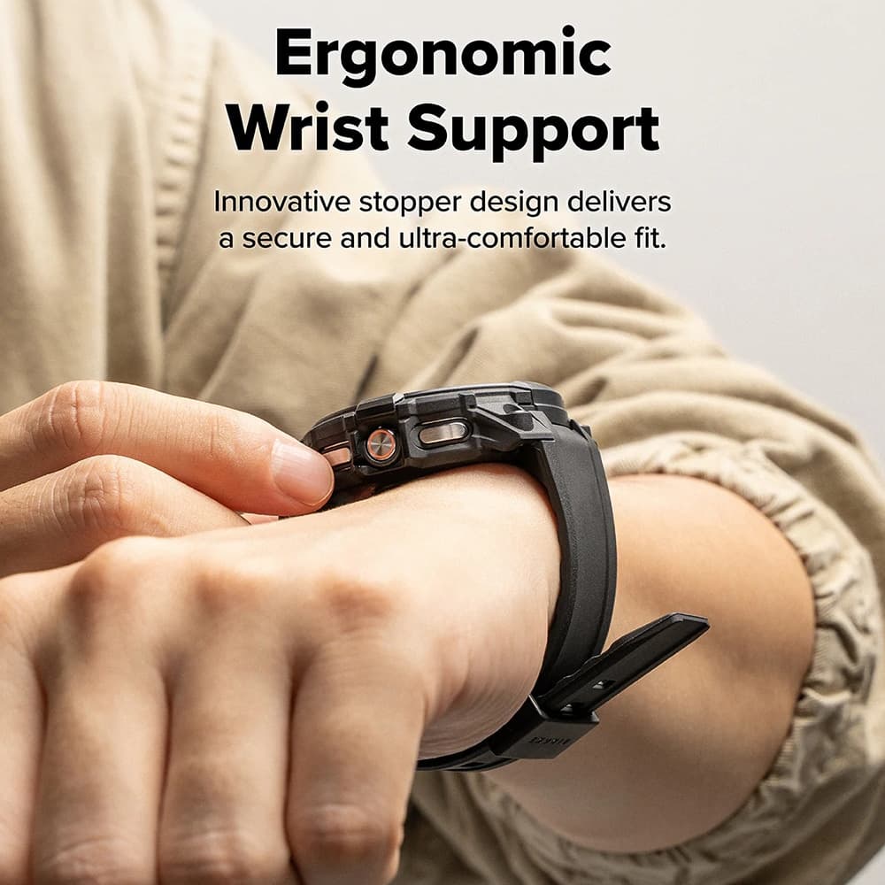 Ringke Rugged Gear - θήκη για Samsung Galaxy Watch8 Classic - Μαύρο 5