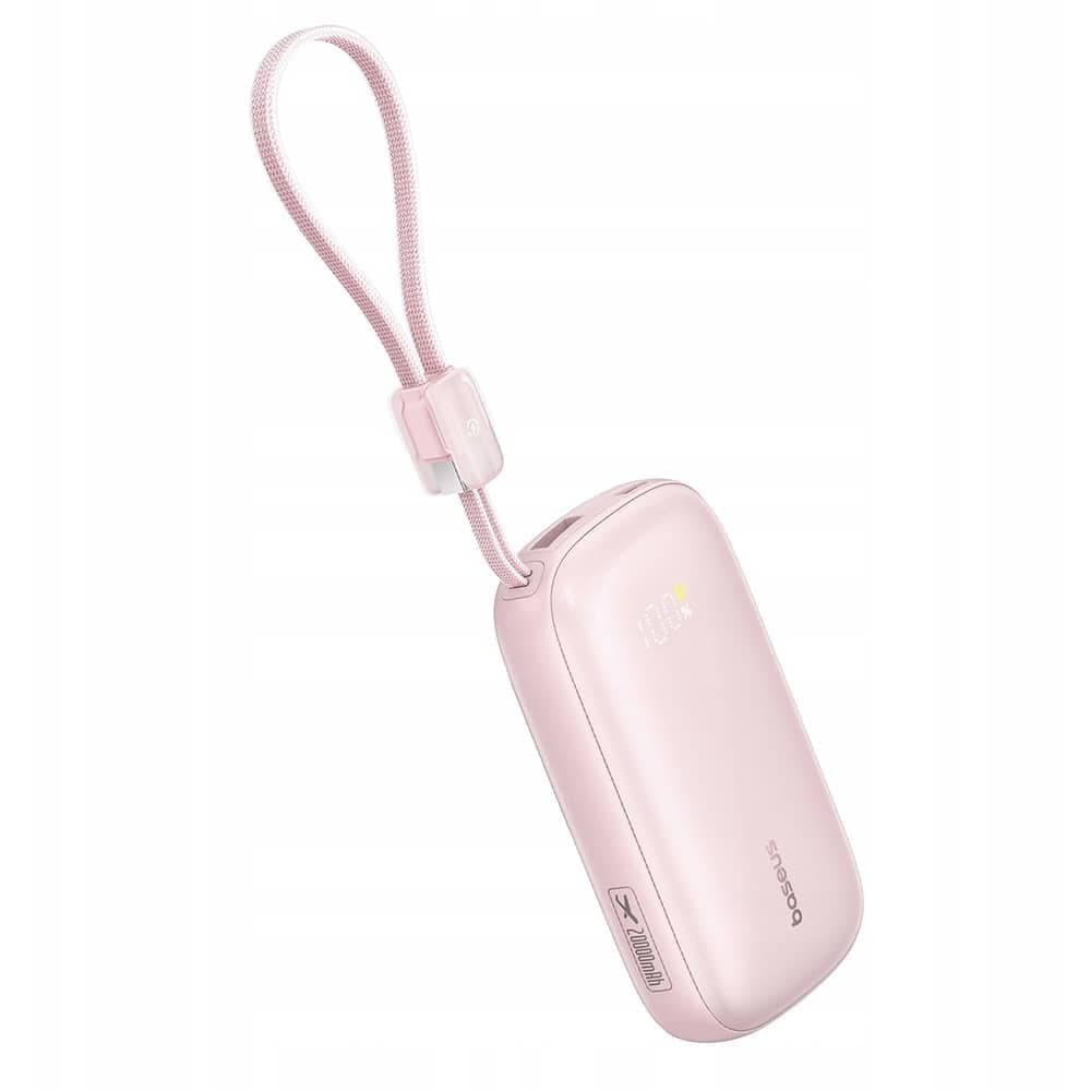 Baseus - Power Bank Enerfill Fc21 Qpow 3 Ultra (e0027q02) - Detachable Cable, 10000mah, 45w, Digital Display - Nebula Pink 2