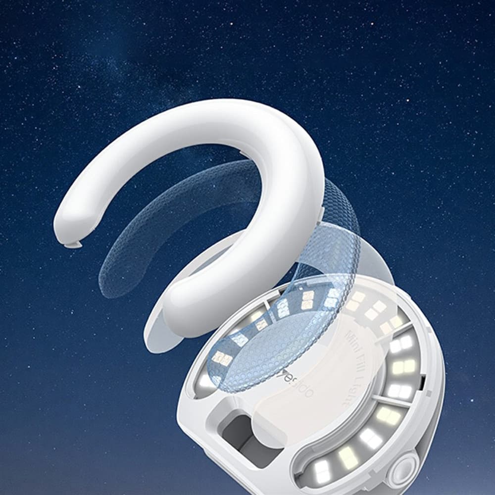 Yesido - Led Selfie Light With Phone Clip (dh13) - 400mah, 6.8w, 3 Lights Mode - White 6