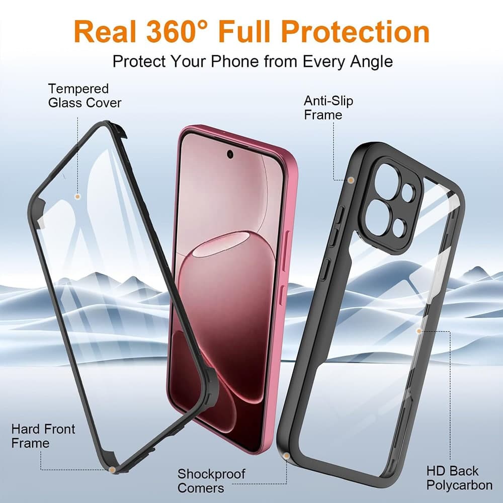 Techsuit ColorVerse 360 Series - θήκη για Oppo A6 Pro / 4G 5G - Διάφανο 2