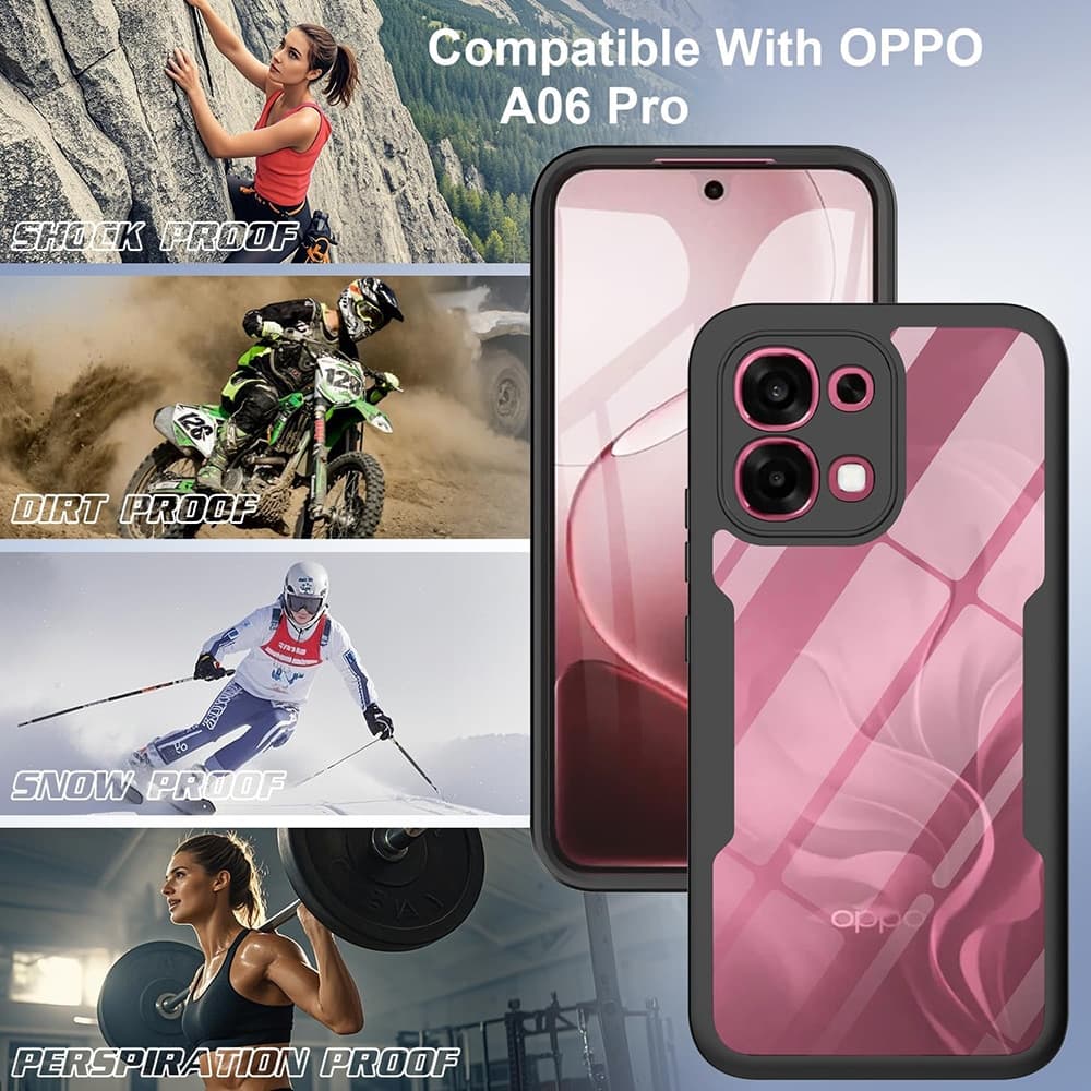 Techsuit ColorVerse 360 Series - θήκη για Oppo A6 Pro / 4G 5G - Διάφανο 6