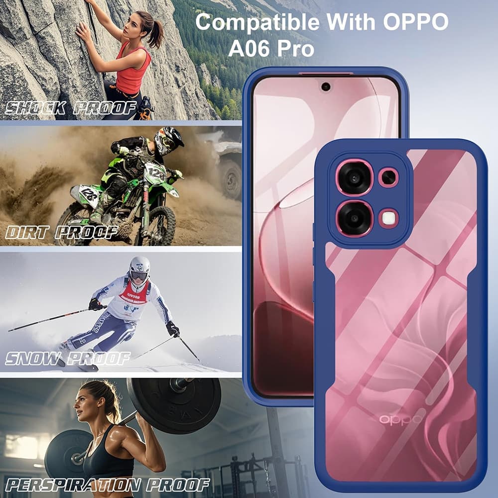 Techsuit ColorVerse 360 Series - θήκη για Oppo A6 Pro / 4G 5G - Διάφανο 6