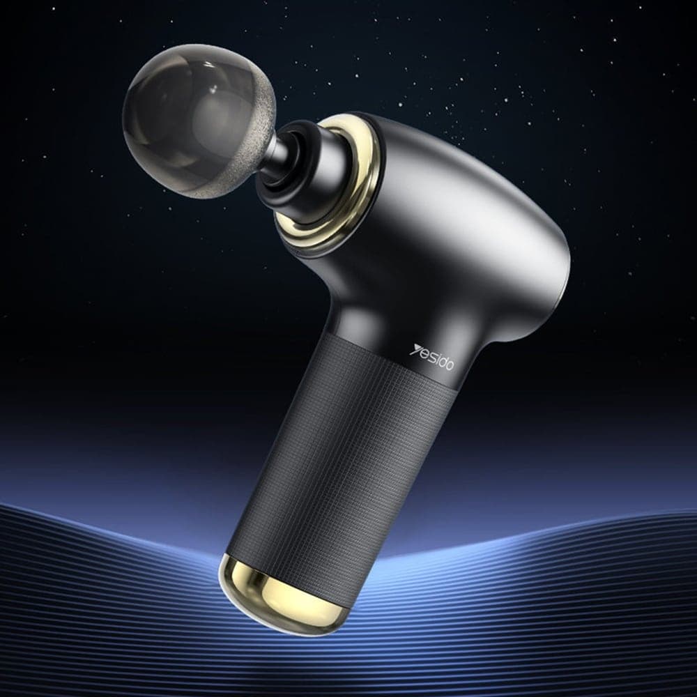 Yesido - Mini Portable Massager Gun (mg02) - Type-C, 4 Speed Level, 3200rpm, 1500mah, 10w - Black 3
