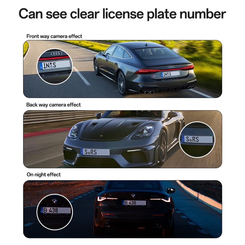 Yesido - Dash Camera (km22) - 120° Wide-Angle Lens, 1080p Dual-Channel Recording - Black 3