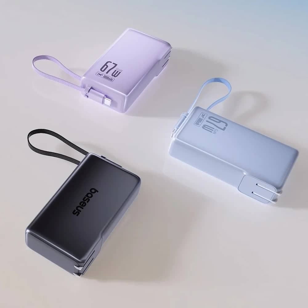 Baseus - Power Bank Nomos Nt11 Omni (p10078807123-00) - With Usb-C Cable, 10000mah, 67w, Digital Display - Cosmic Black 7