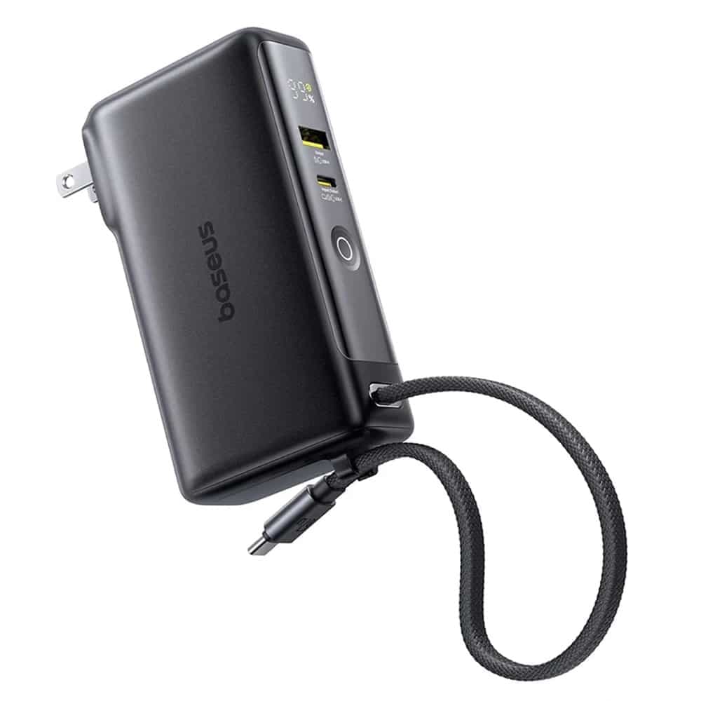Baseus - Power Bank Nomos Nt11 Omni (p10078807123-00) - With Usb-C Cable, 10000mah, 67w, Digital Display - Cosmic Black