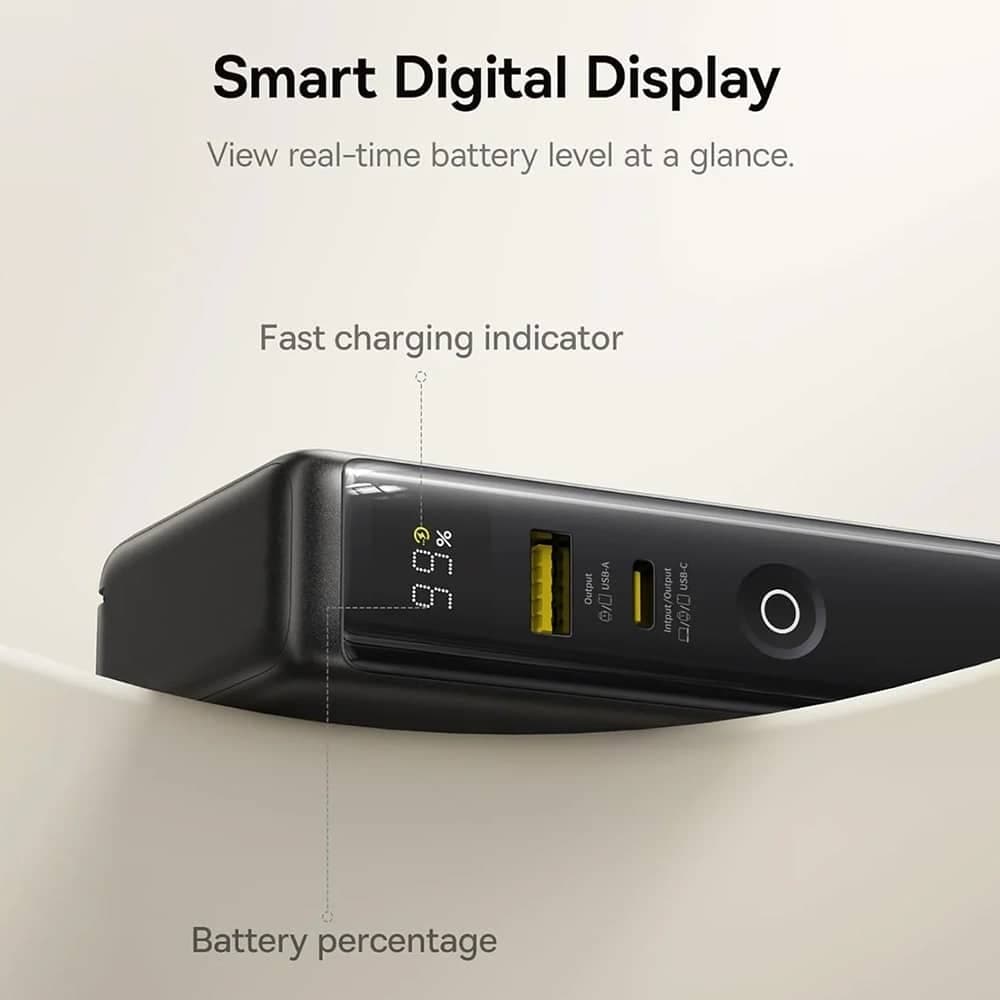 Baseus - Power Bank Nomos Nt11 Omni (p10078807123-00) - With Usb-C Cable, 10000mah, 67w, Digital Display - Cosmic Black 4