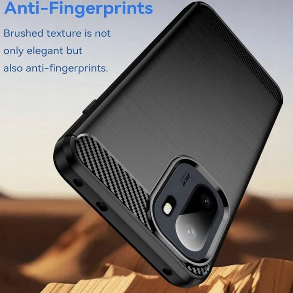 Techsuit Carbon Silicone - θήκη για Oneplus 15R - Μαύρο 5