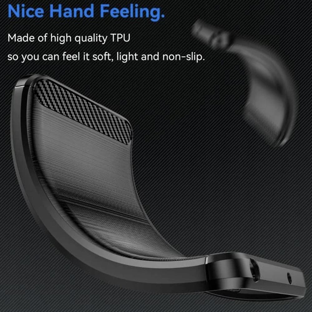 Techsuit Carbon Silicone - θήκη για Oneplus 15R - Μαύρο 4