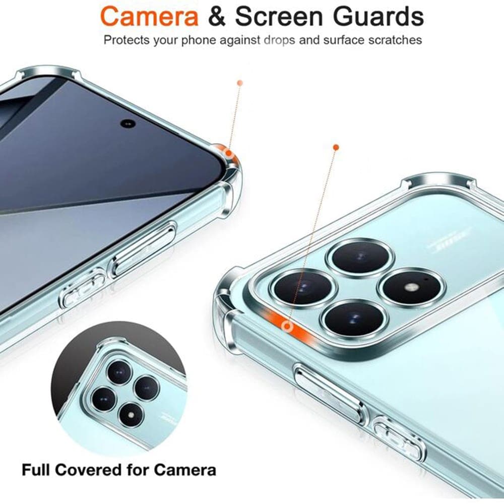 Techsuit Shockproof Clear Silicone - θήκη για Xiaomi Poco F8 Ultra - Διάφανο 3