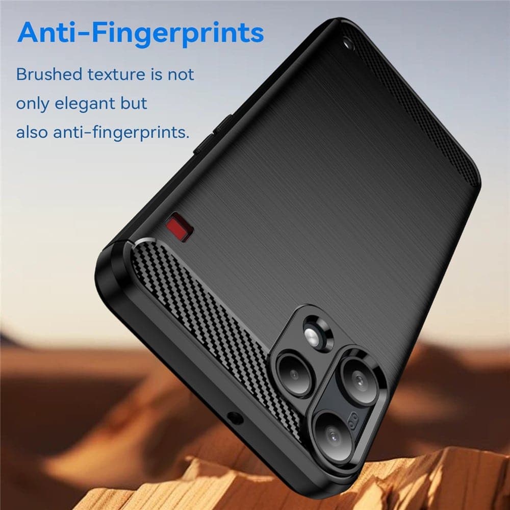 Techsuit Carbon Silicone - θήκη για Nothing Phone (3a) Lite - Μαύρο 4