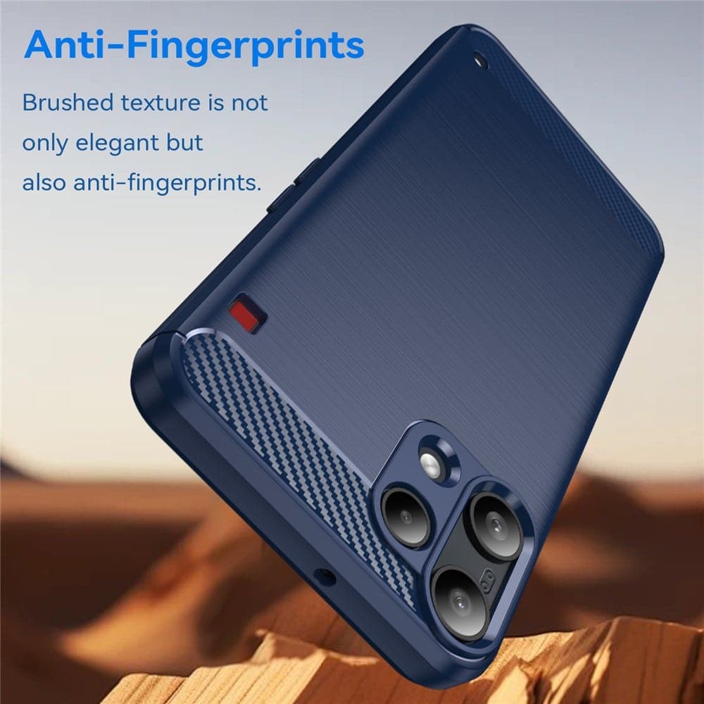 Techsuit Carbon Silicone - θήκη για Nothing Phone (3a) Lite - Μπλε 4