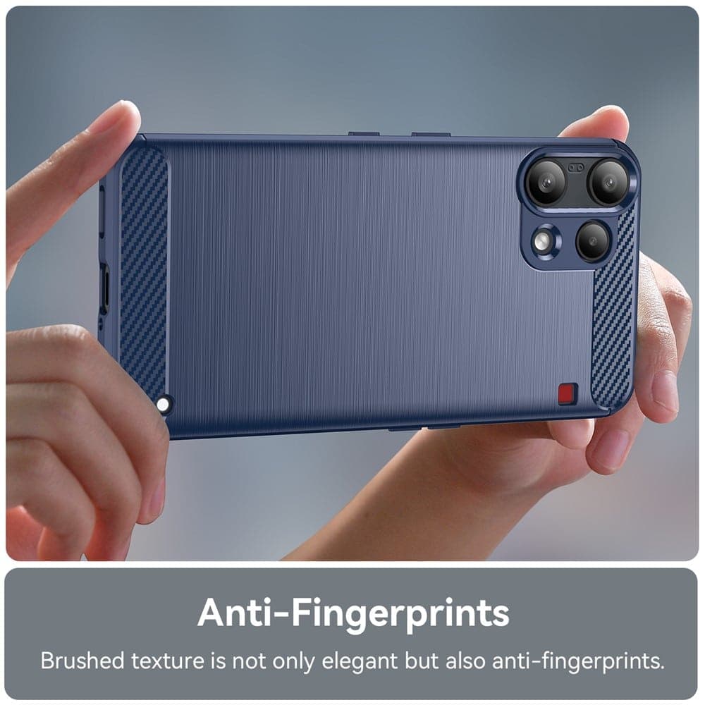 Techsuit Carbon Silicone - θήκη για Nothing Phone (3a) Lite - Μπλε 3