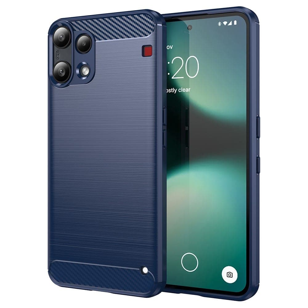 Techsuit Carbon Silicone - θήκη για Nothing Phone (3a) Lite - Μπλε