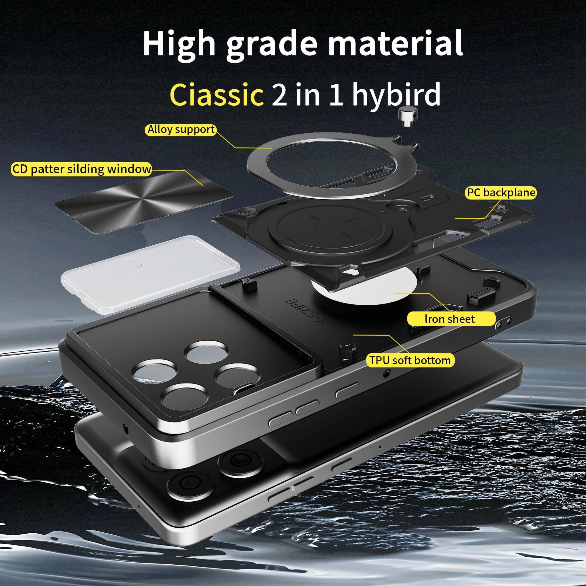 Techsuit CamGuard Pro - θήκη για Motorola Moto G86 - Μπλε 4